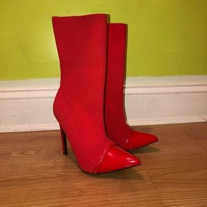 EGO Red Sock Boots, Vinyl Points